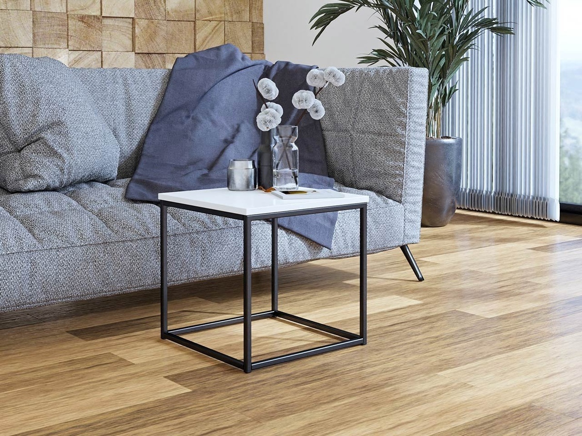 Масичка за кафе Germantown 106 (Черен мат + Бял гланц)