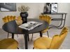 Маса и столове за трапезария Dallas 1264 (Жълт + Черен)