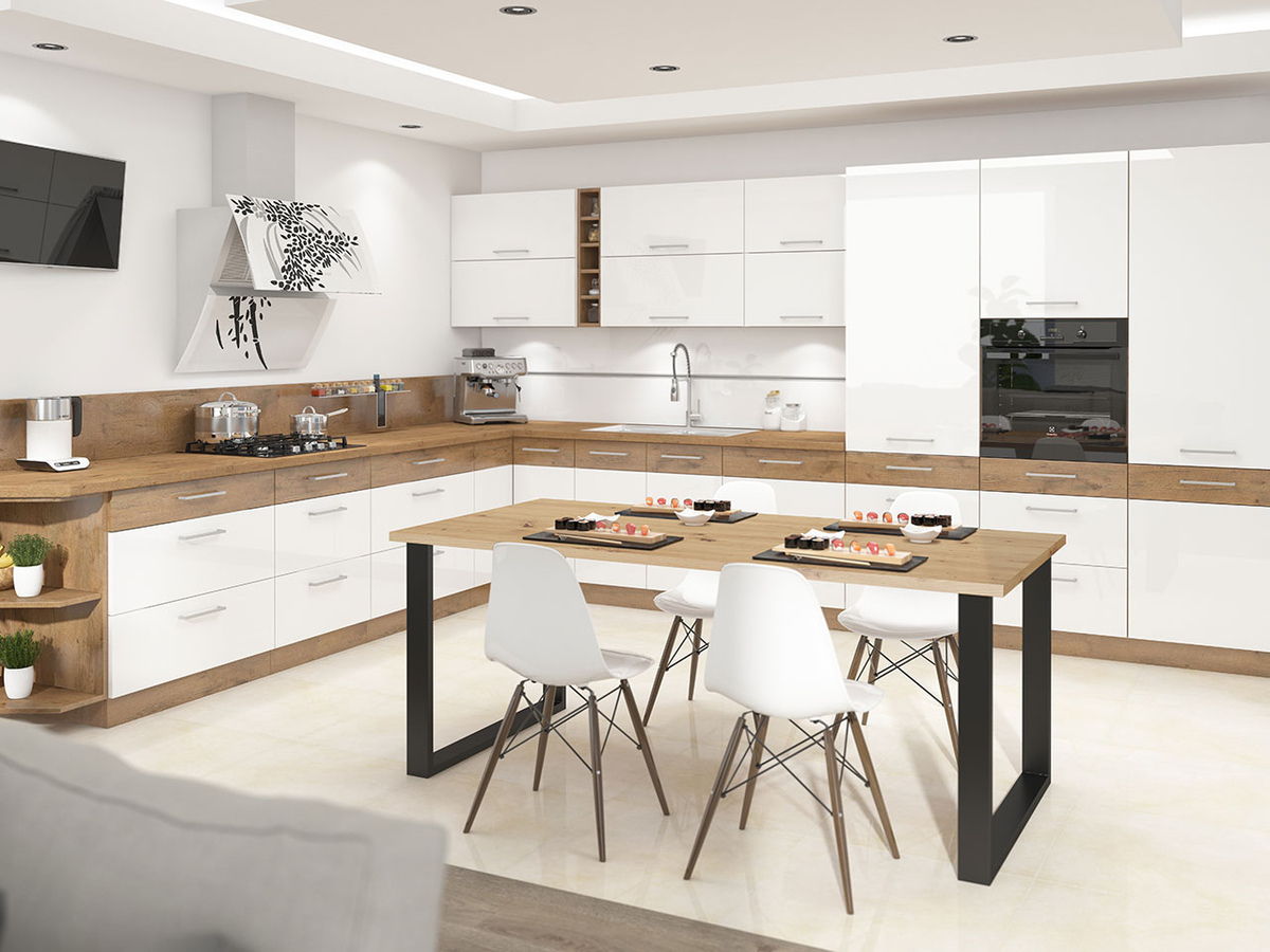 Маса Tucson 139 (Artisan дъб + Черен)