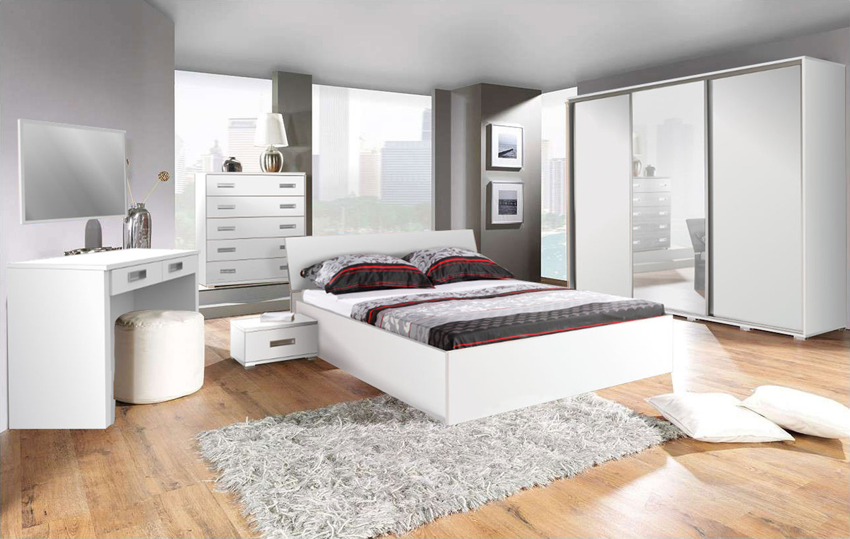 Комплект за спалня Elicavo 106 (Бял)