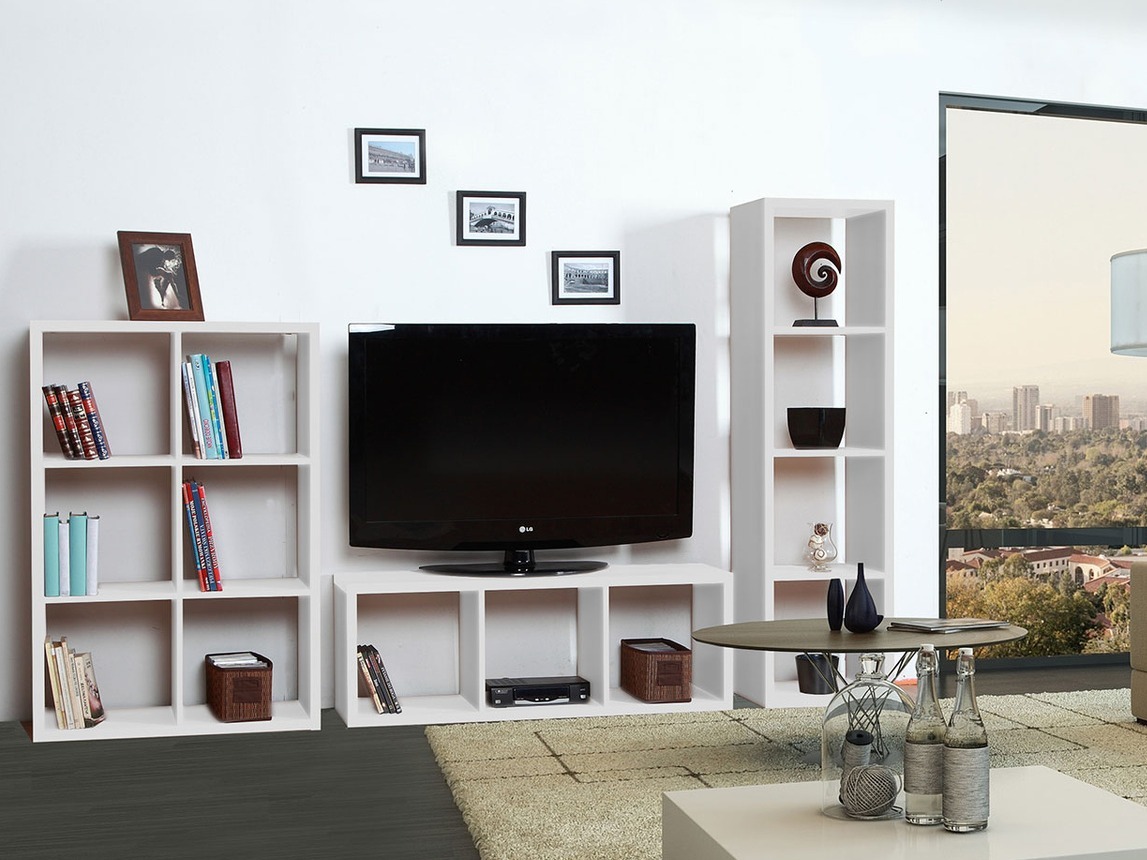 Комплект за хол Levnova 106 (Бял)