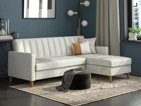 Ъглов диван Tulsa 108 (Светло сив)