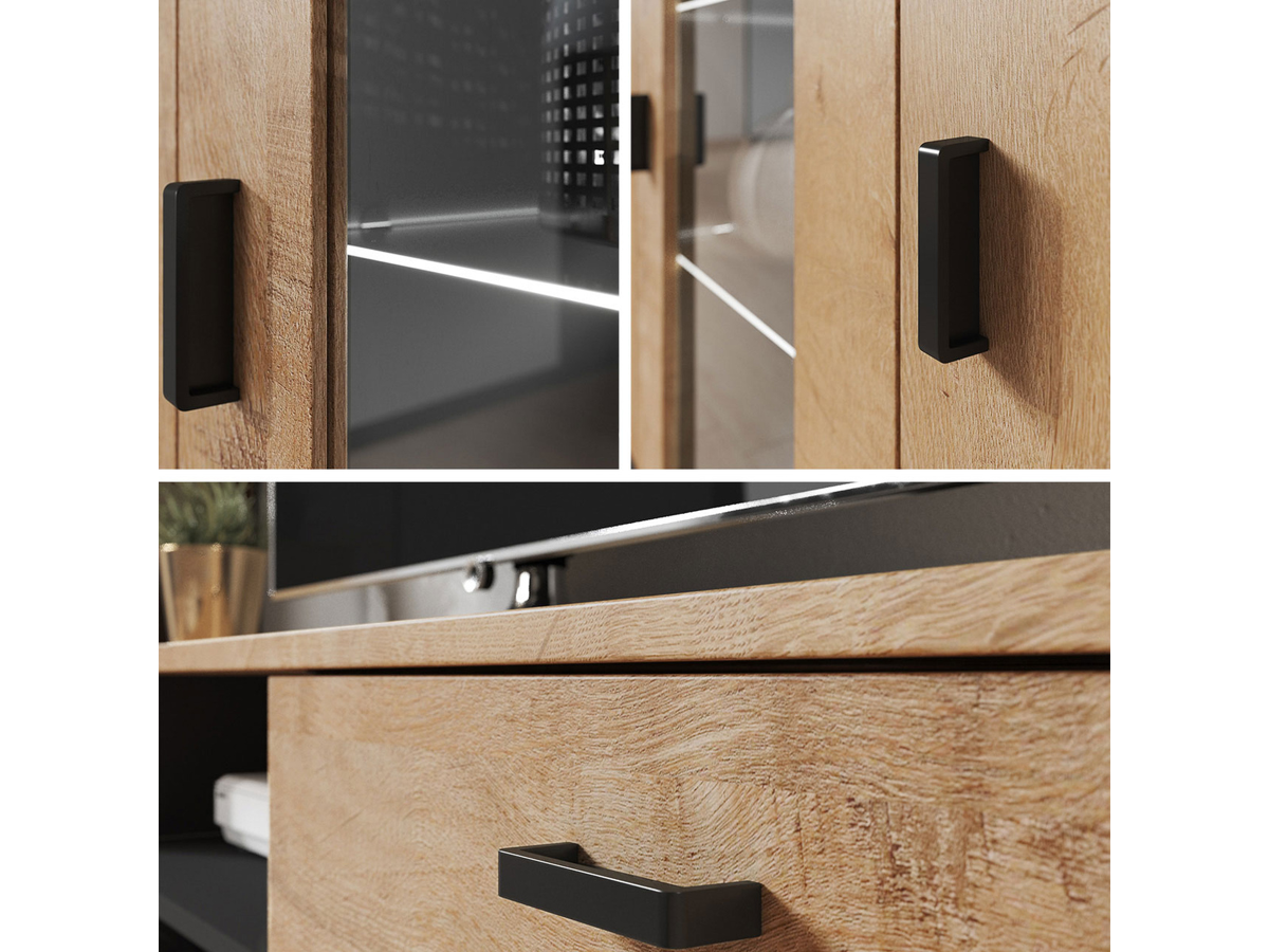 Комплект за хол Tornola 117 (Бял + Бял гланц)