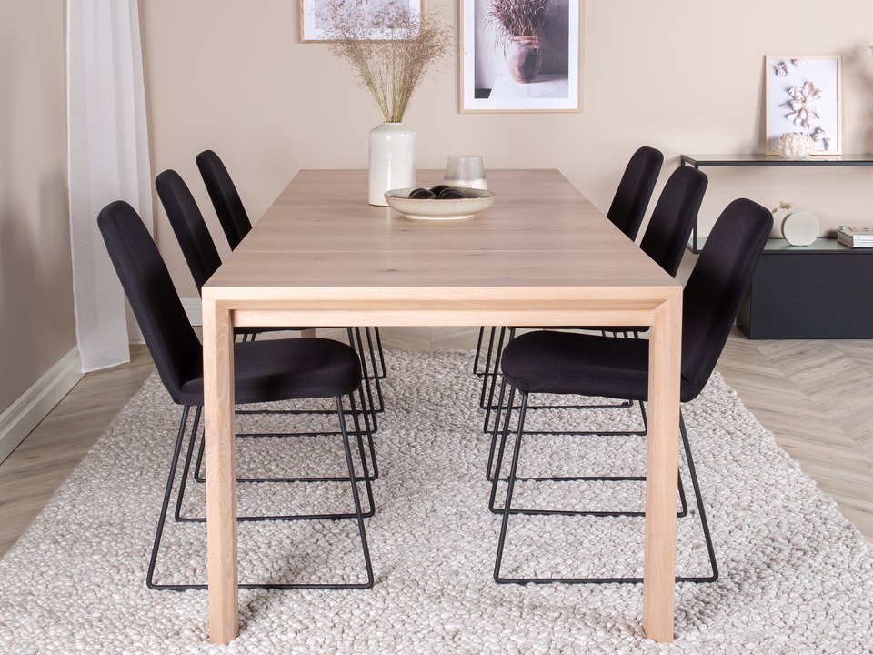 Маса и столове за трапезария Dallas 5027 (Дъб)