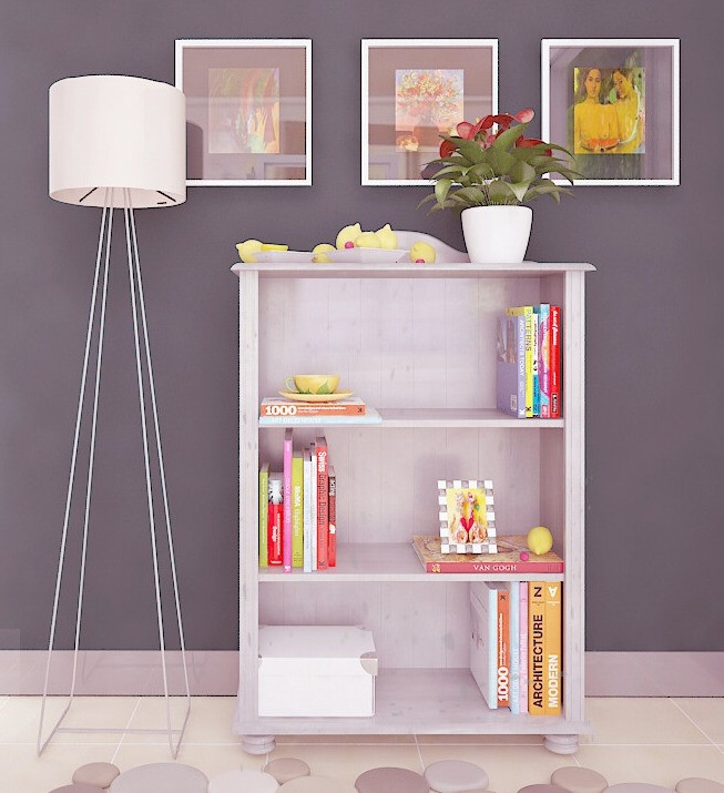 Етажерка Fenlaru 100 (Бял)