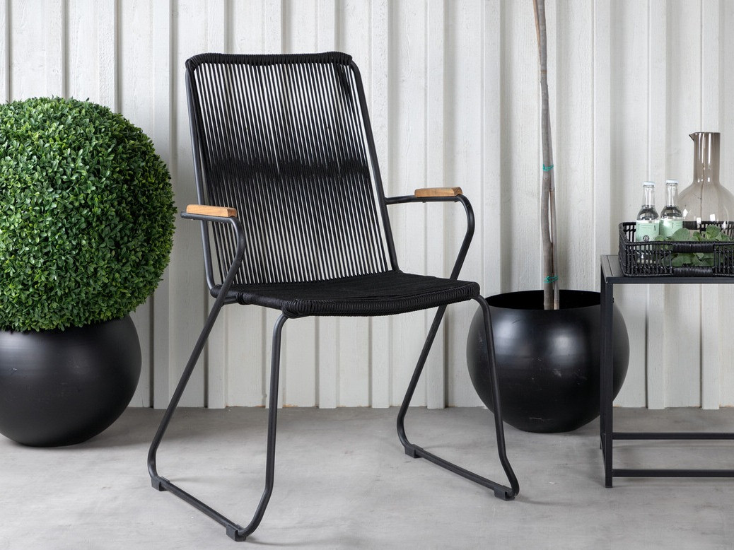 Градински стол Dallas 3463 (Черен)