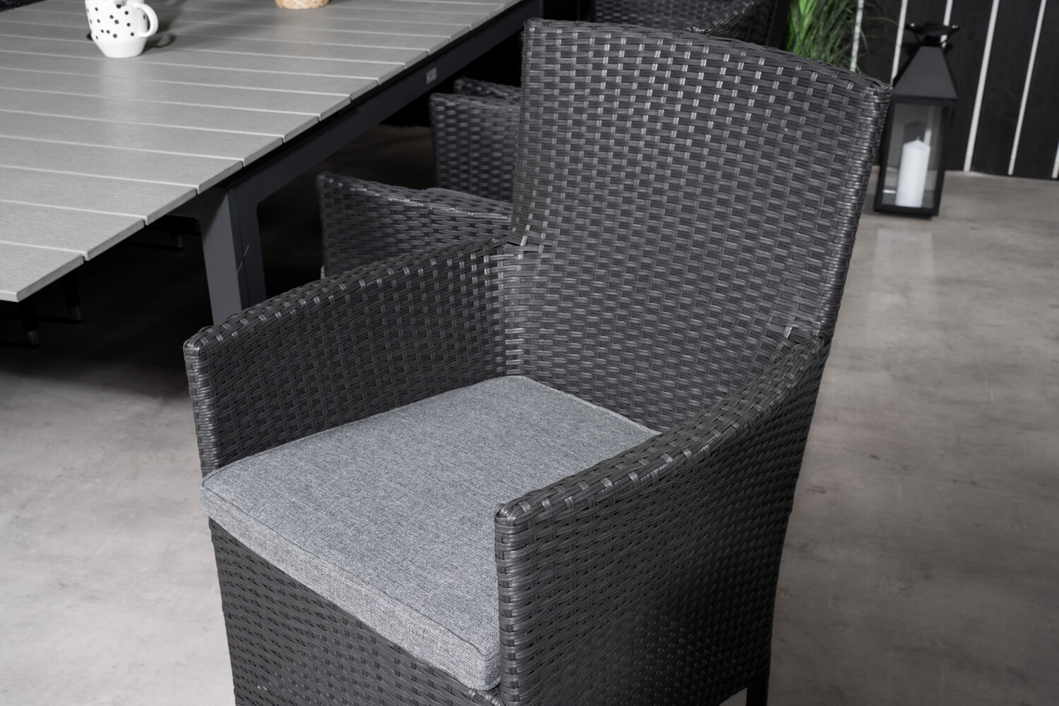 Градински комплект Dallas 3026 (Черен + Сив)