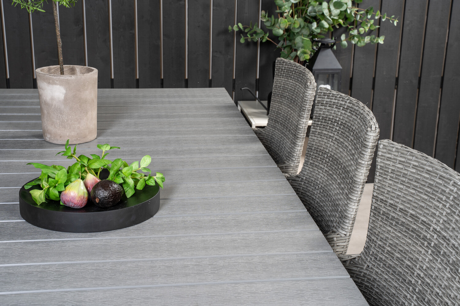 Градински комплект Dallas 3030 (Бял + Сив)