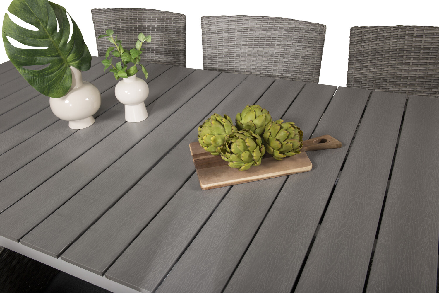 Градински комплект Dallas 3030 (Бял + Сив)