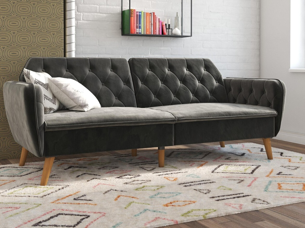 Разтегателен диван Novogratz 106 (Сив)