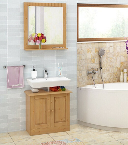 Стоящ шкаф за баня за мивка Deletri 101 (Бор)