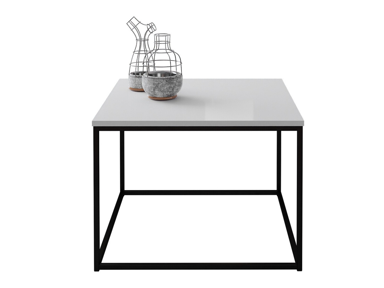 Масичка за кафе Germantown 105 (Черен мат + Бял гланц)