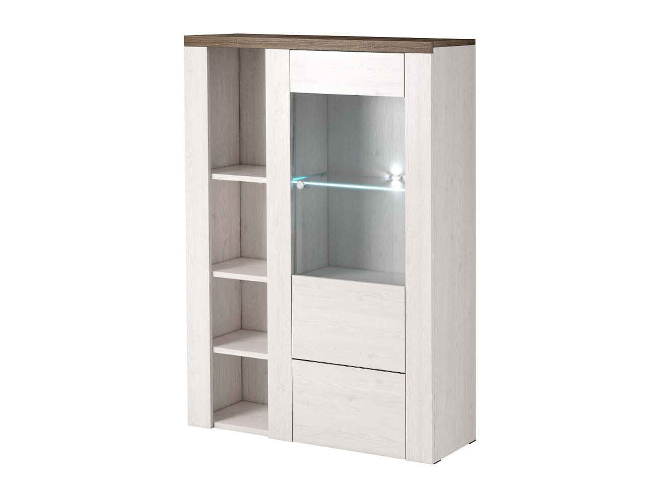 Етажерка Salelbo 104 (Sibu лиственица + Трюфел дъб)