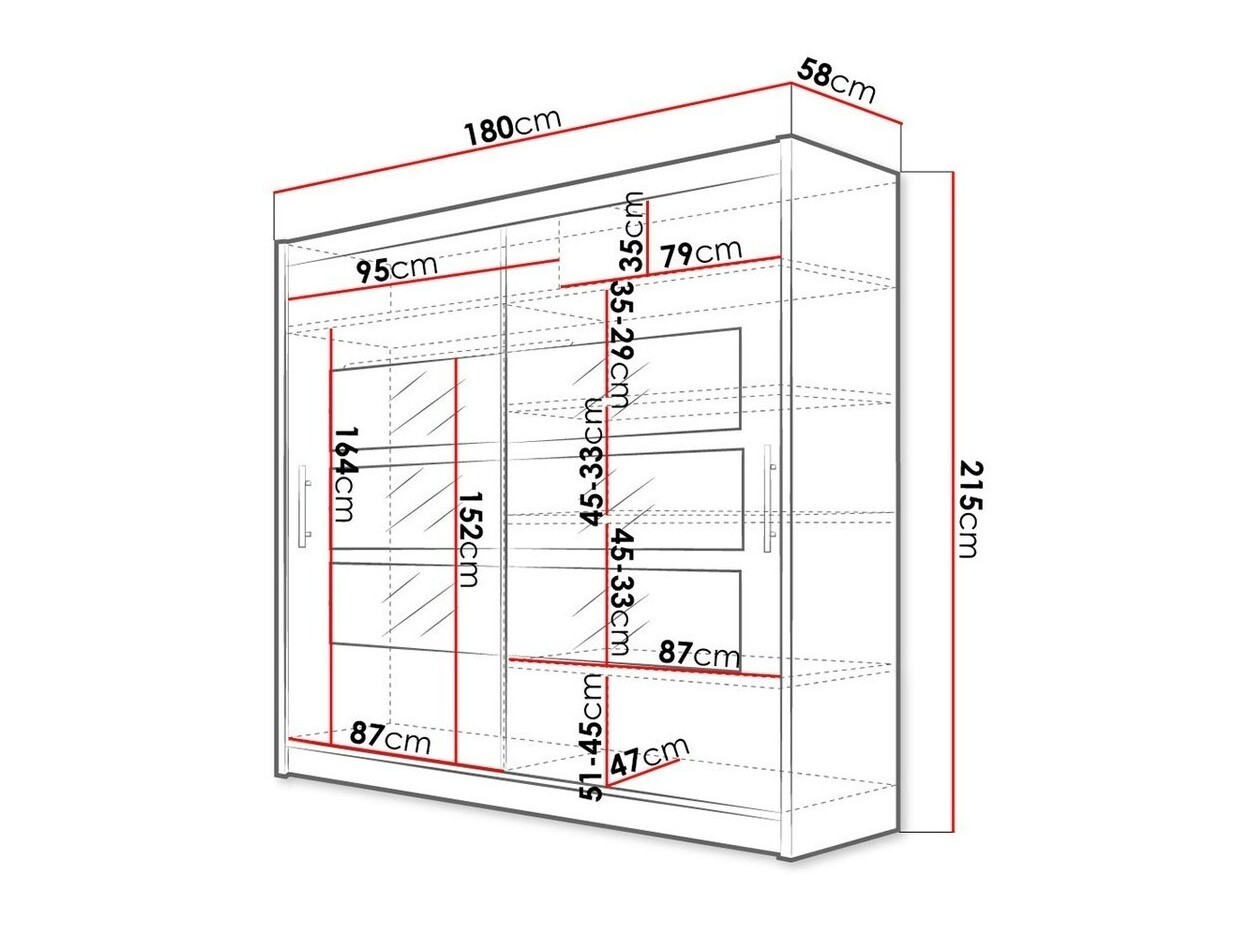 Гардероб Closico Pallor III (Бял)
