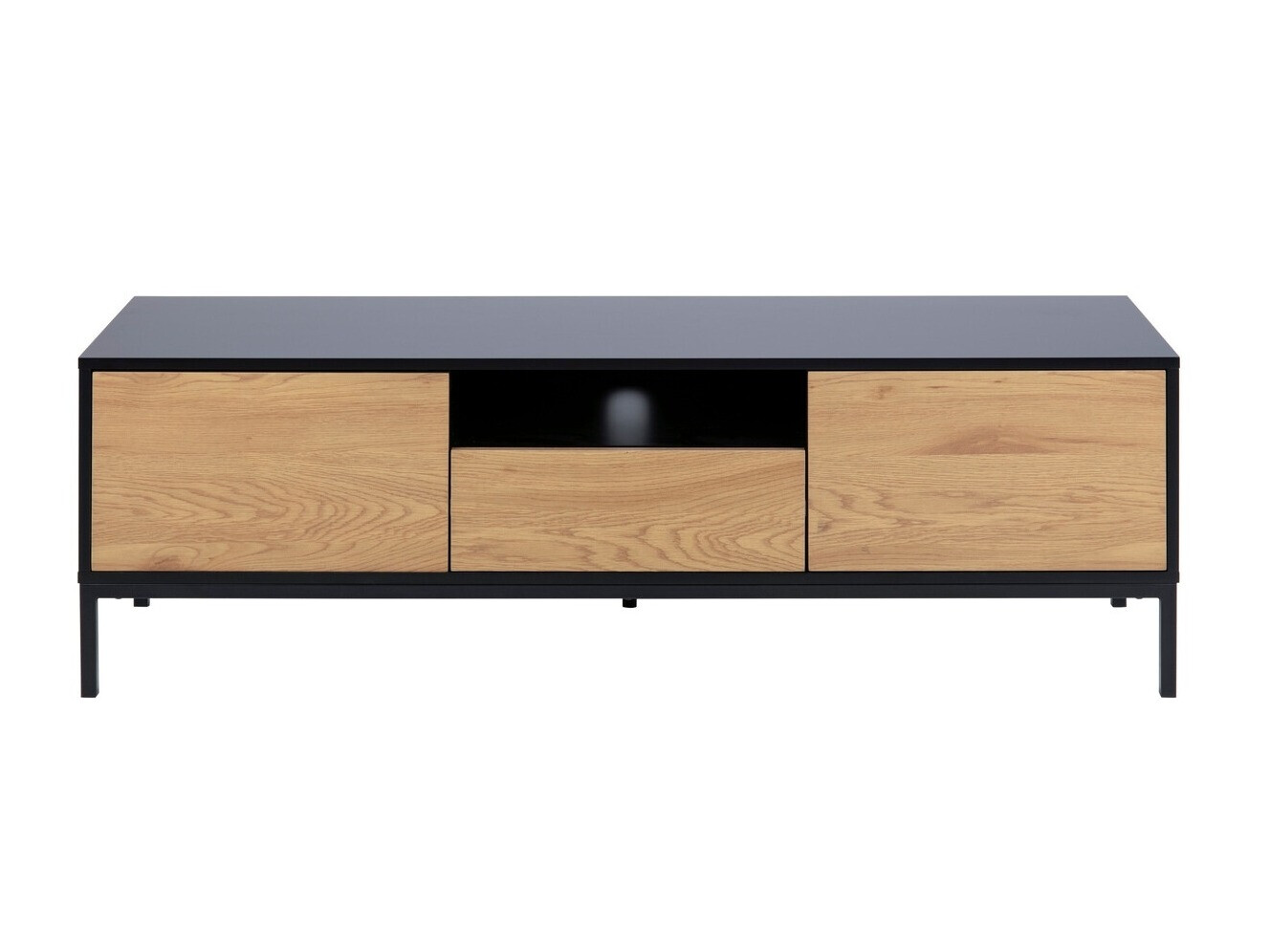 ТВ шкаф Norsica Sevferi 122 (Див дъб + Черен)