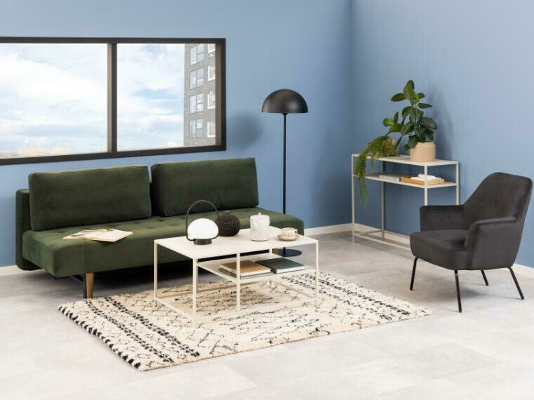 Разтегателен диван Norsica 491 (Тъмно зелено)