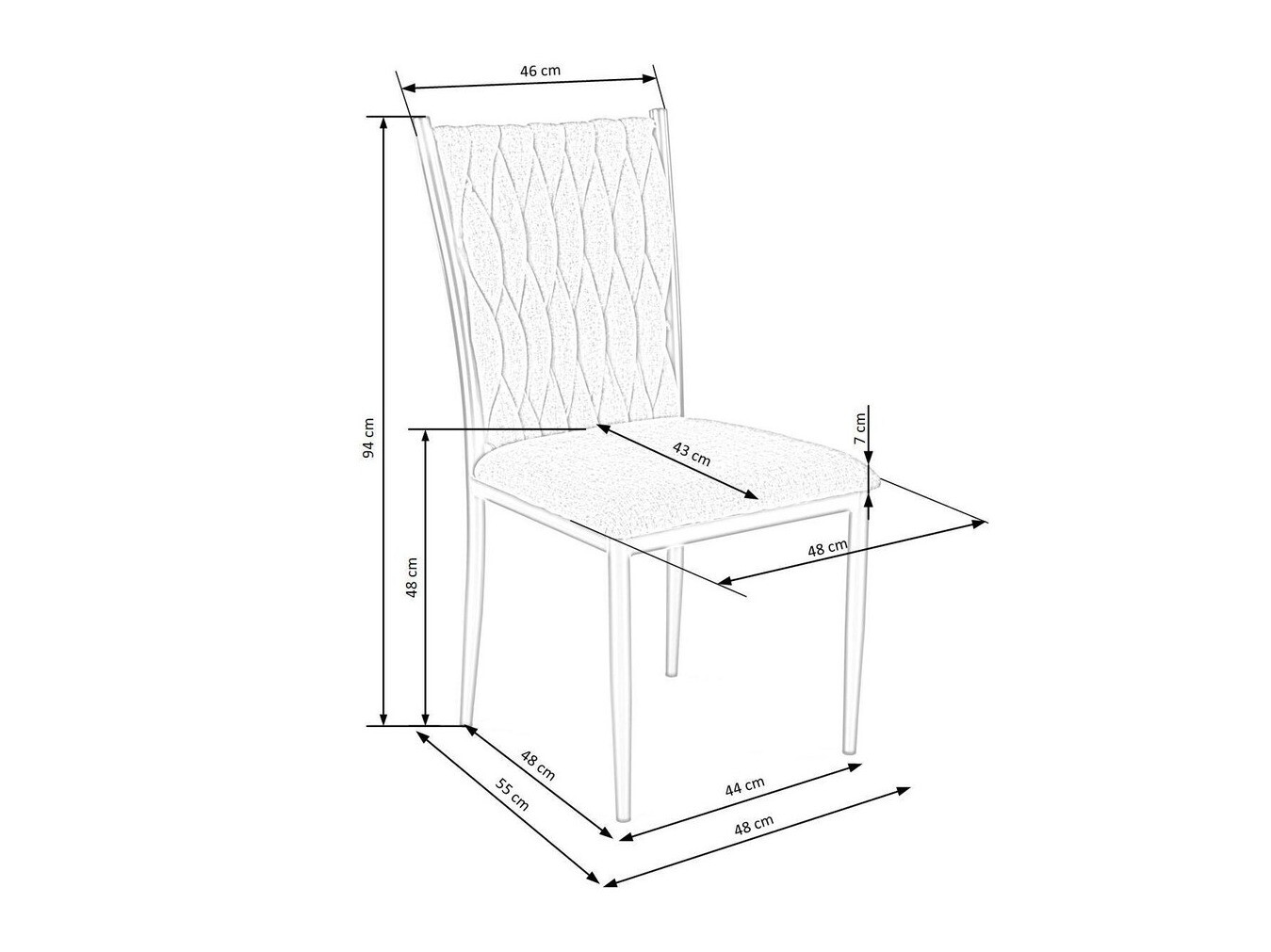 Стол Houston 1139 (Сив + Златно)