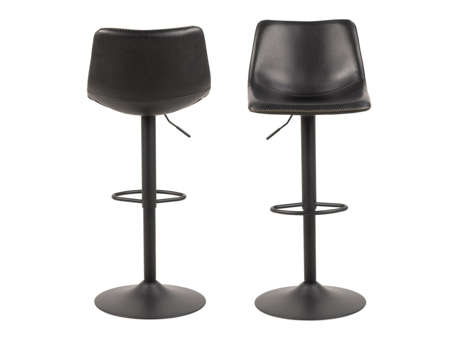 Нисък бар стол Norsica 500 (Черен)