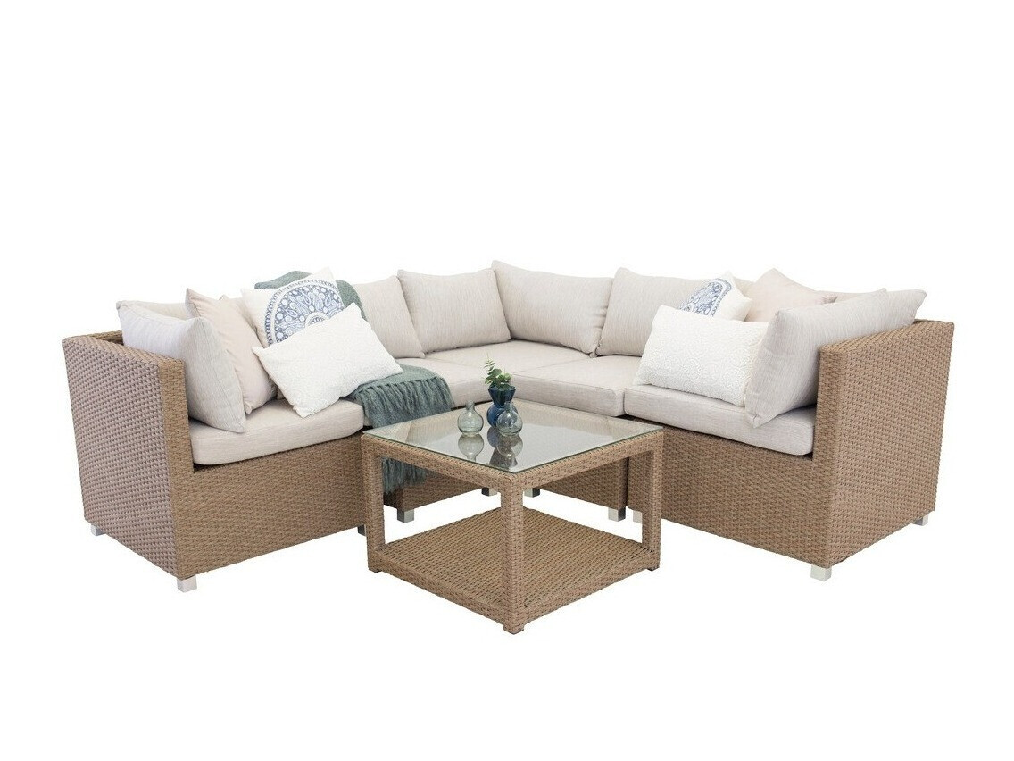 Градински комплект Dallas 772 (Кафяв + Бял)