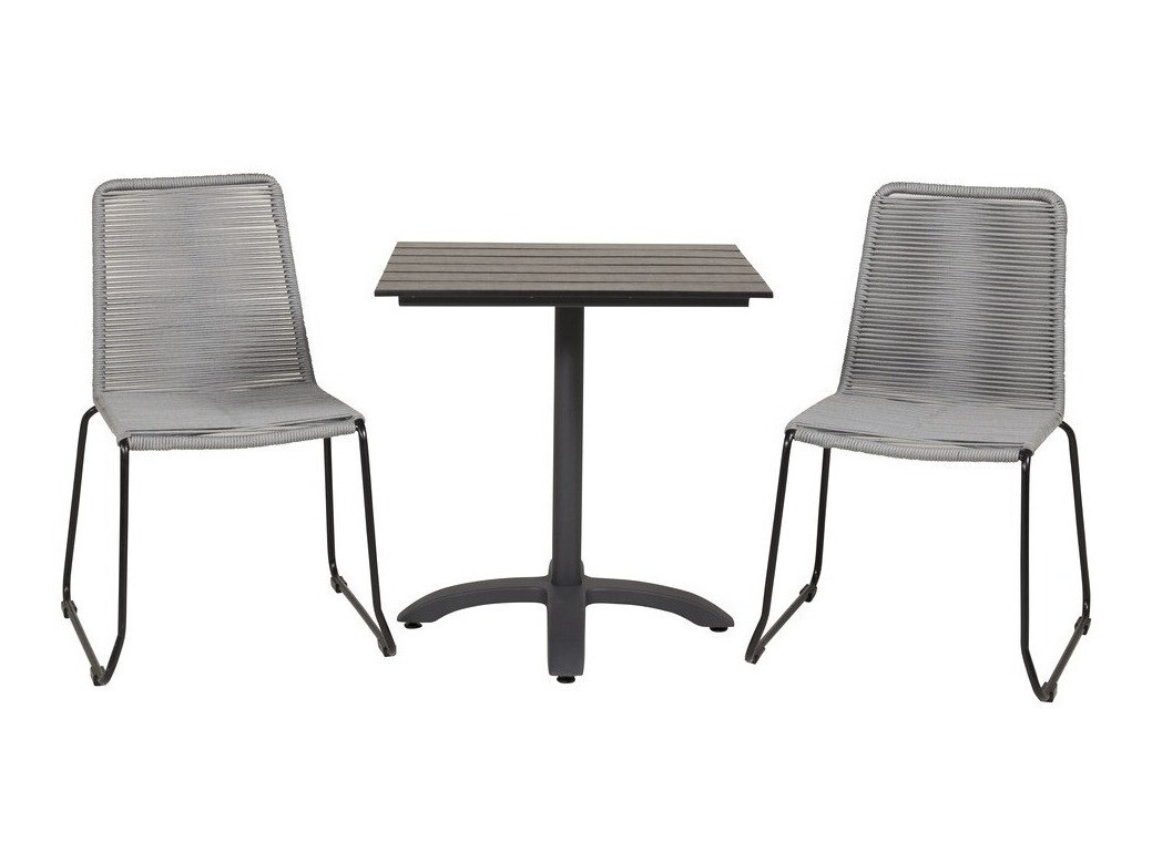 Комплект за балкон Dallas 2184 (Сив + Черен)