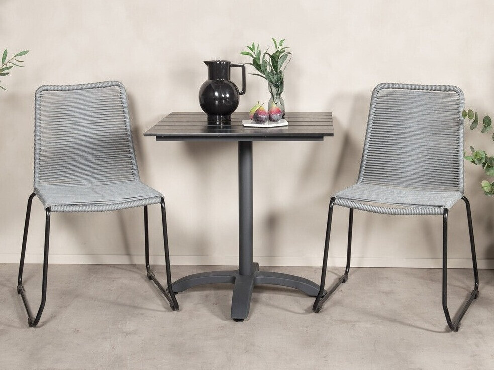 Комплект за балкон Dallas 2184 (Сив + Черен)