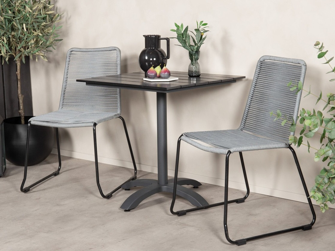 Комплект за балкон Dallas 2184 (Сив + Черен)