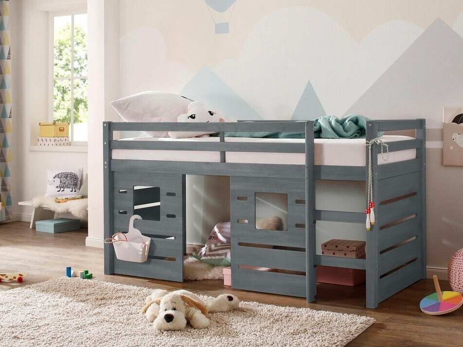 Високо легло Ruvfiva 104 (Сив)