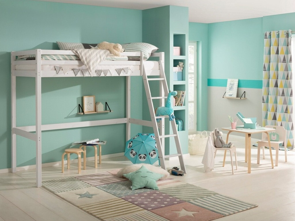 Високо легло Ruvfiva 105 (Бял)