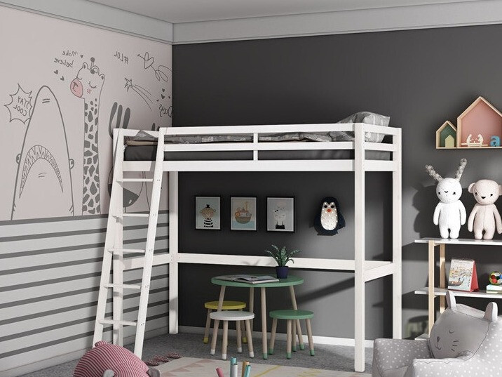 Високо легло Ruvfiva 105 (Бял)