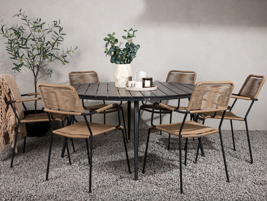 Градинска маса Dallas 2832 (Черен)