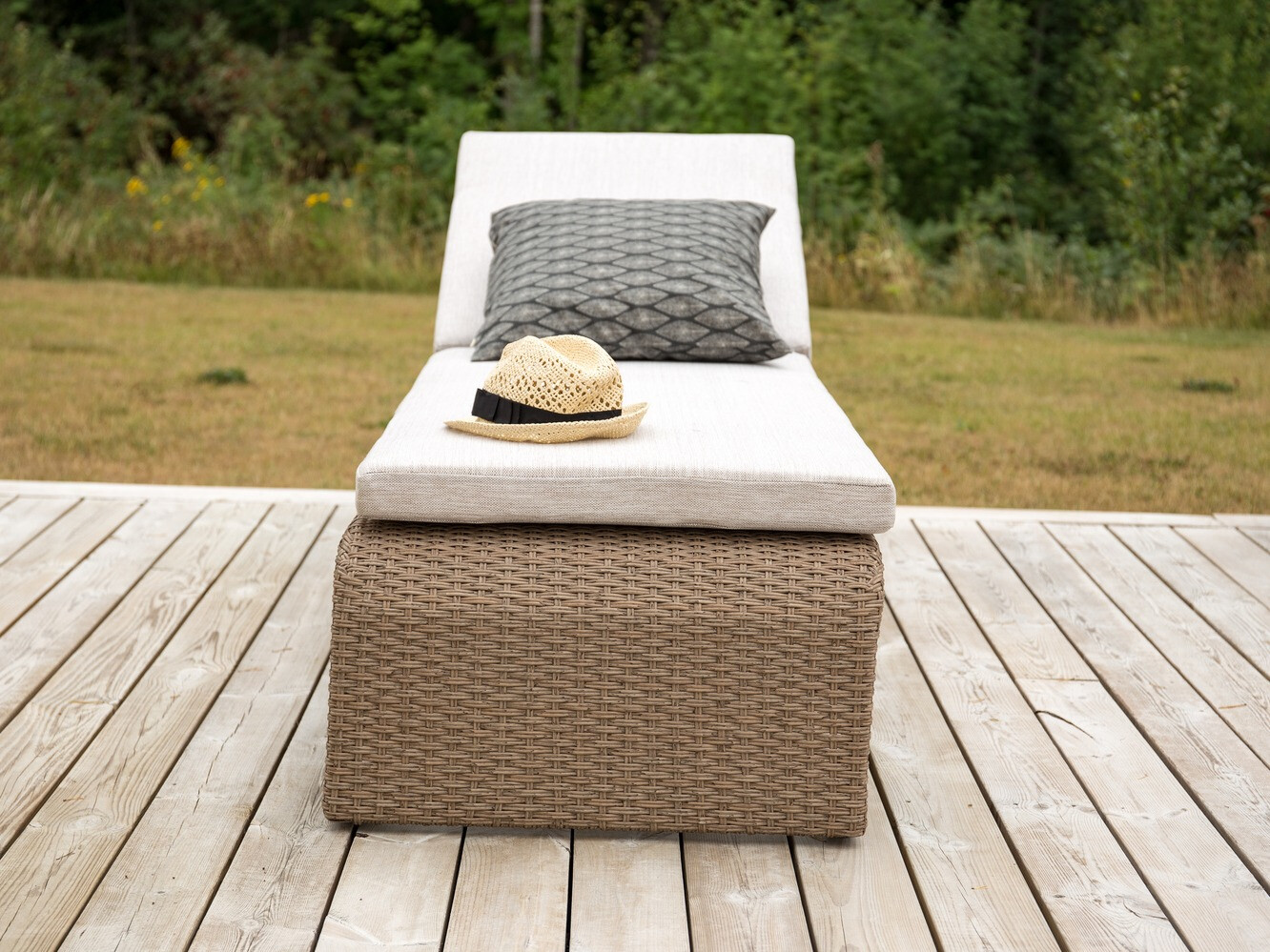 Градински шезлонг Dallas 771 (Светлокафяво + Бежов)