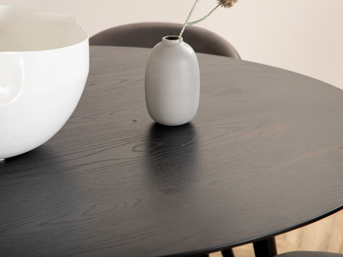 Маса и столове за трапезария Dallas 2545 (Сив + Черен)