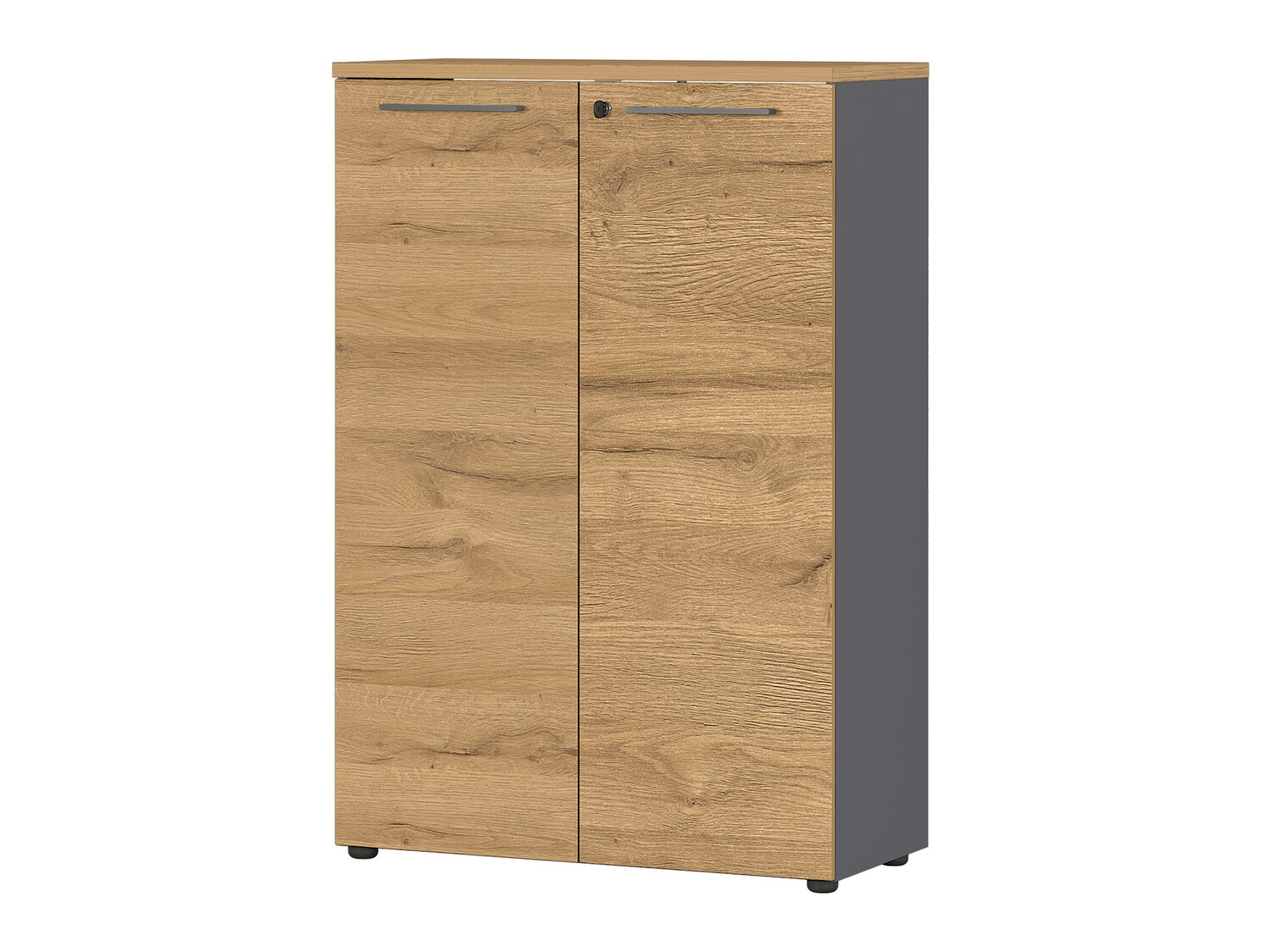 Шкаф Eliromo 102 (Графит + Grandson дъб)