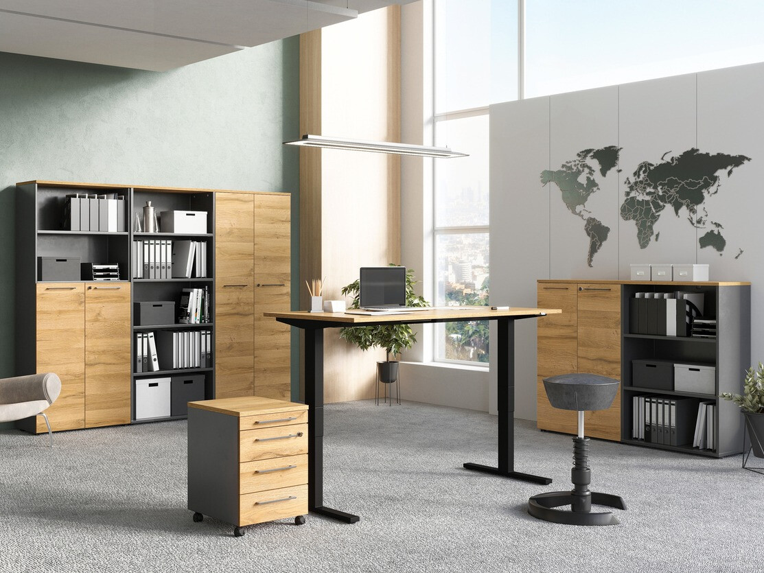 Контейнер Eliromo 107 (Графит + Grandson дъб)