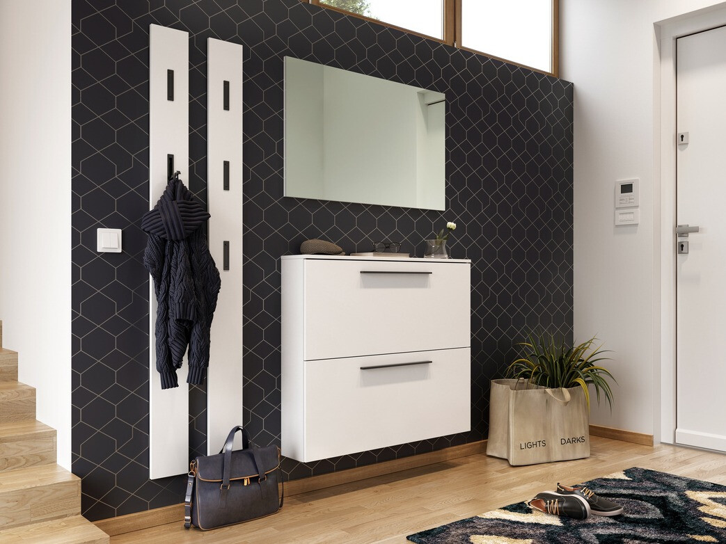 Шкаф за обувки Felelmo 100 (Бял)