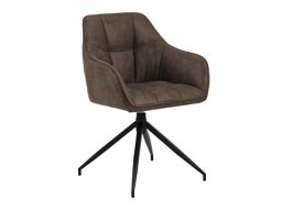 Стол Norsica 494 (Кафяв + Черен)