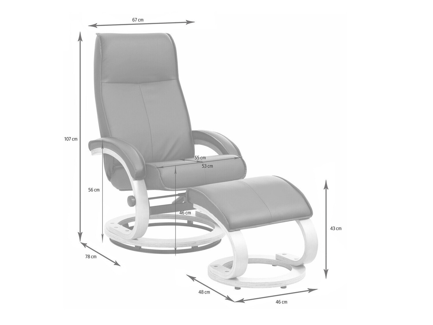 Фотьойл Denton 194 (Черен + Кафяв)