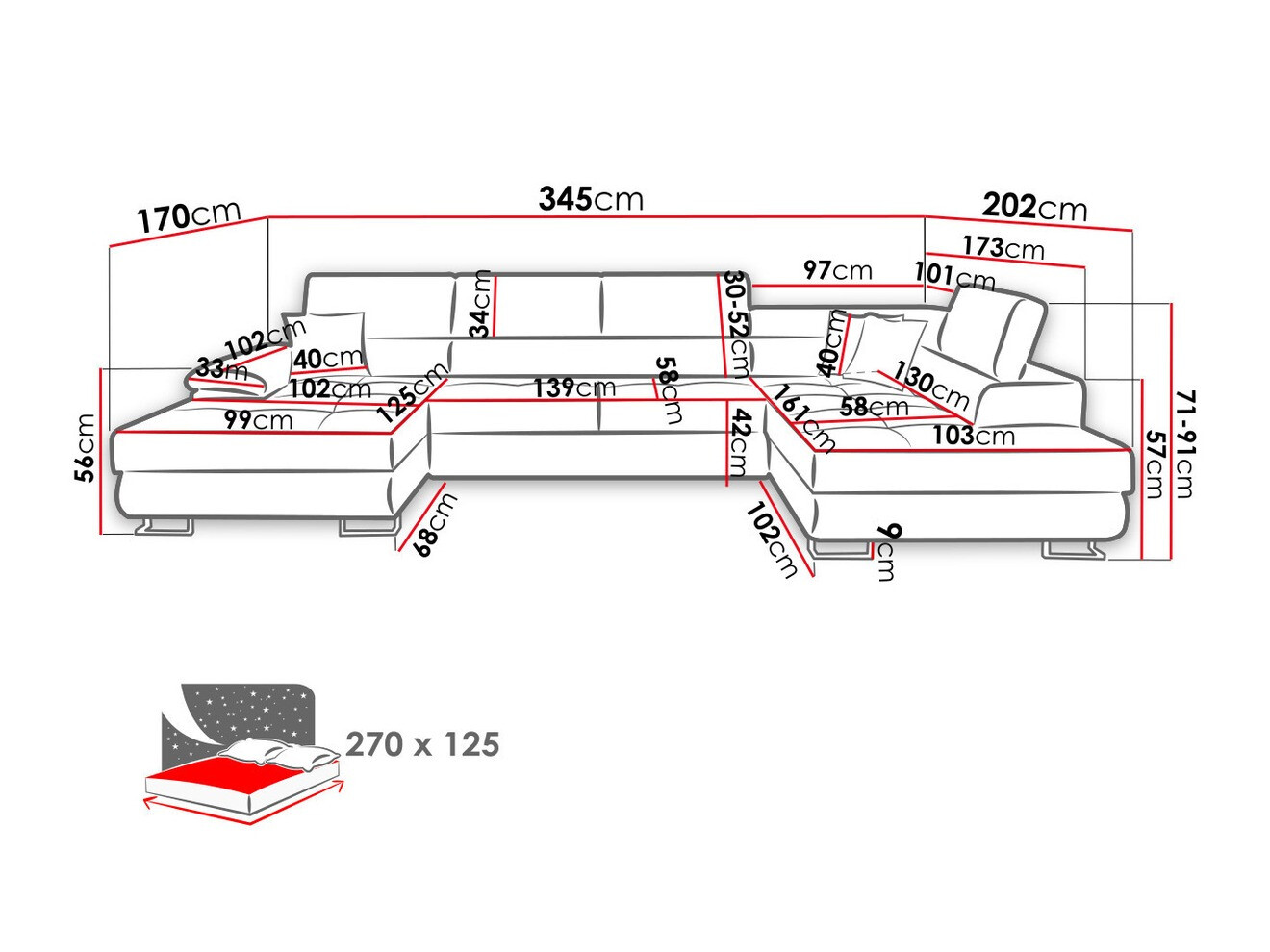 Ъглов диван Comfivo Ruta IV (Uttario Velvet 2979 + Senegal 825)