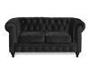 Chesterfield диван Manor House Ophfenu 105 (Черен)