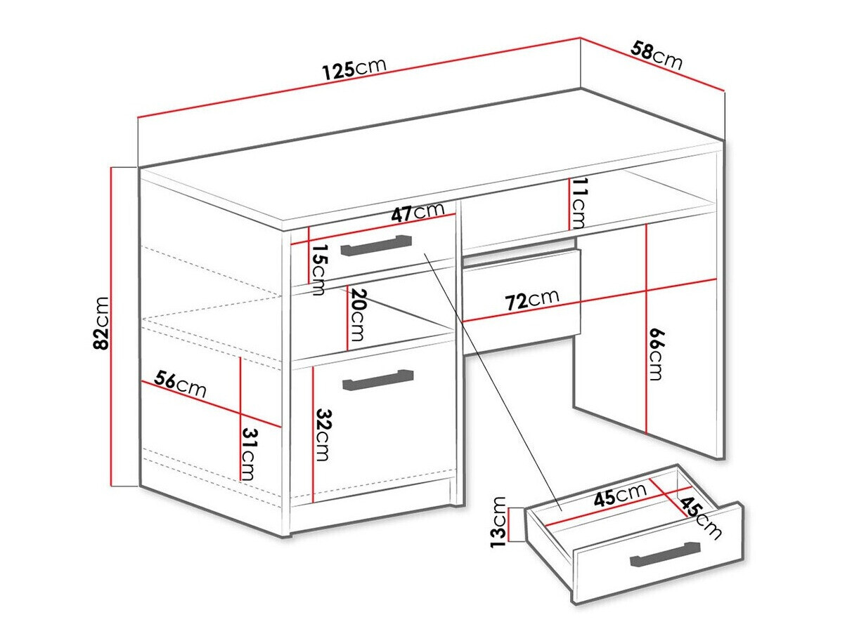 Офис бюро Rosa (Пурпурен + Златно)