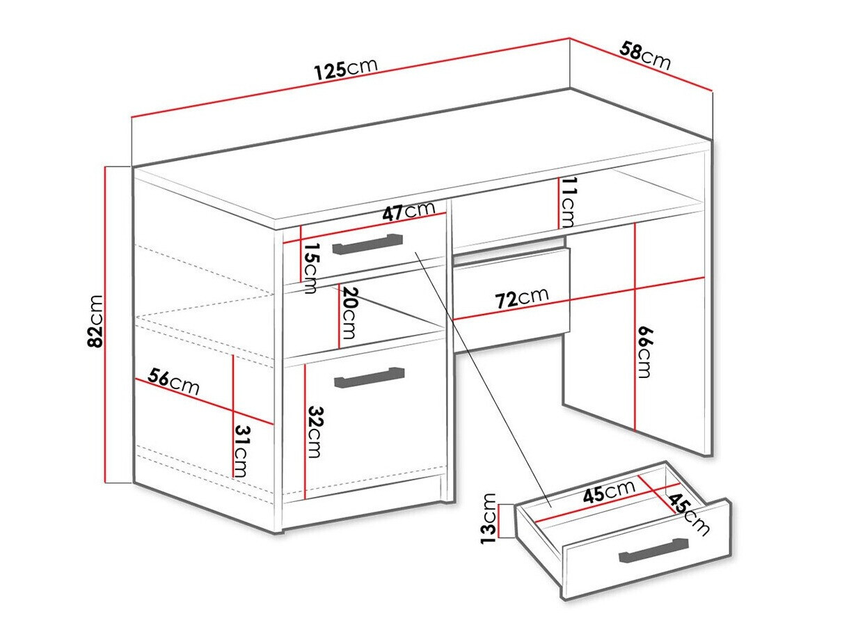 Офис бюро Rosa (Зелен + Златно)