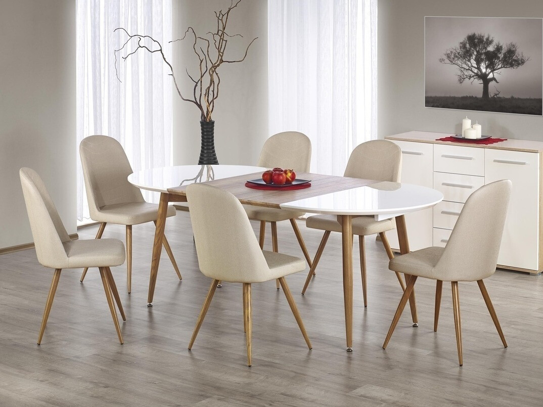 Стол Houston 562 (Сметана + Меден дъб)