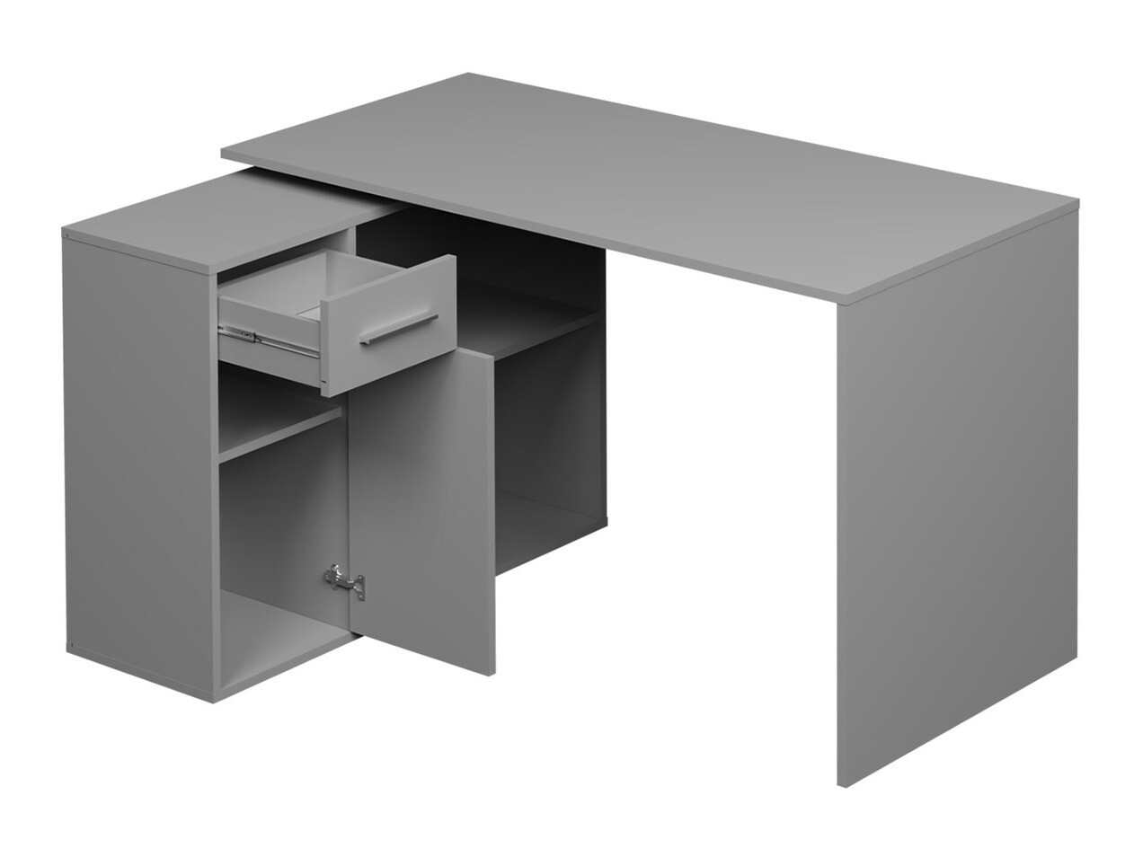 Ъглово офис бюро Bristol 139 (Бял)