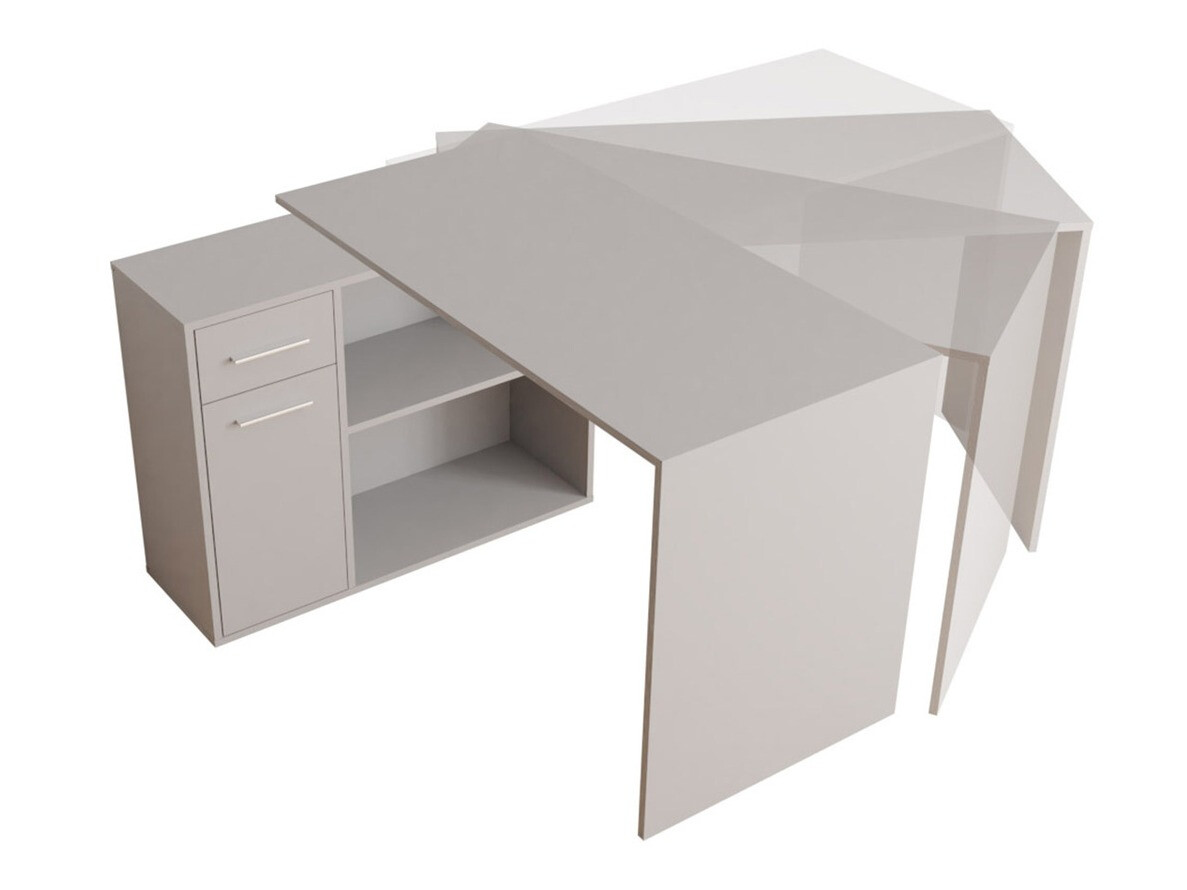 Ъглово офис бюро Bristol 139 (Бял)