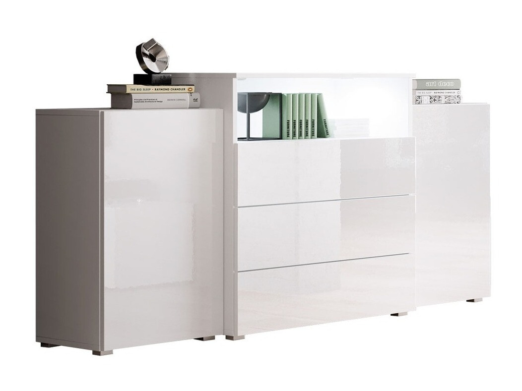 Скрин Sarasota 127 (Бял + Бял гланц)