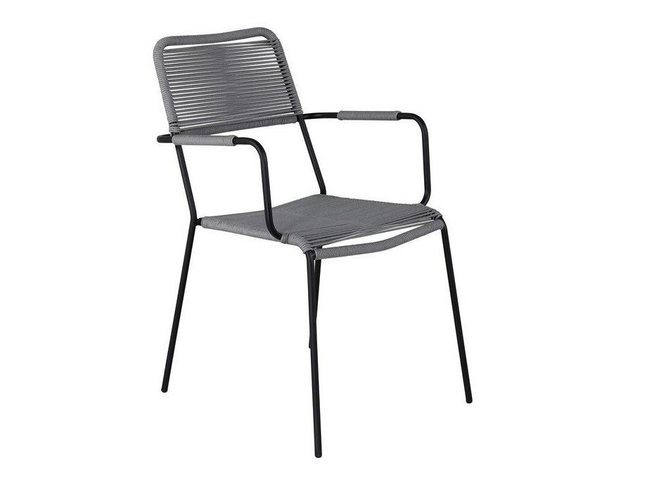 Градински стол Dallas 2819 (Сив + Черен)