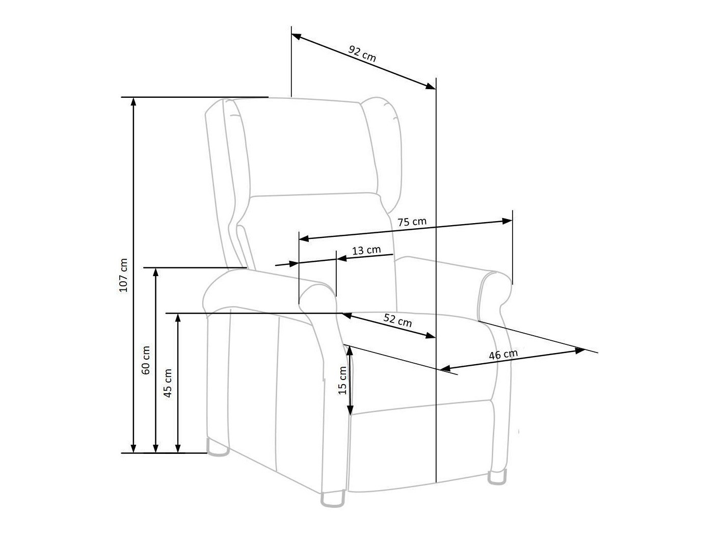 Реклайнер Houston 878 (Тъмно зелено)