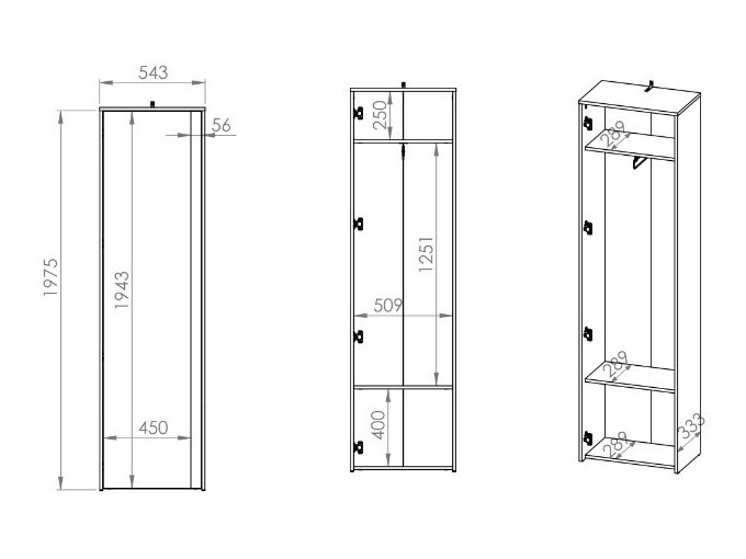Гардероб Vosoe 105