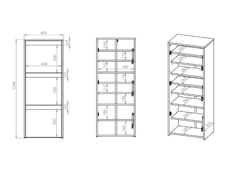 Шкаф за обувки Vosoe 104