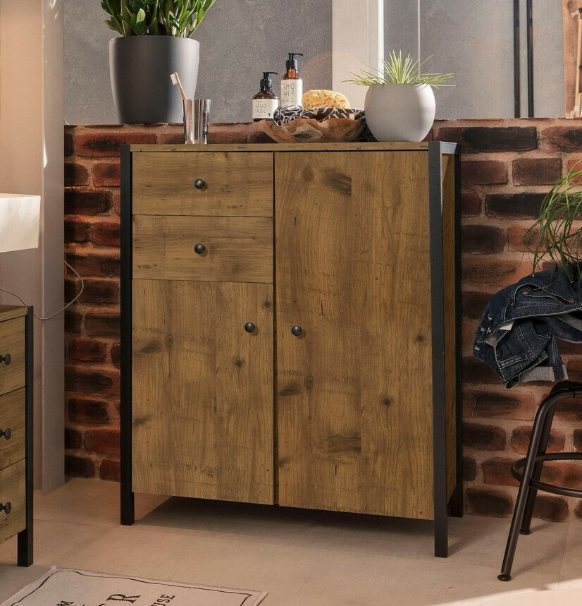 Стоящ шкаф за баня Larnovo 106